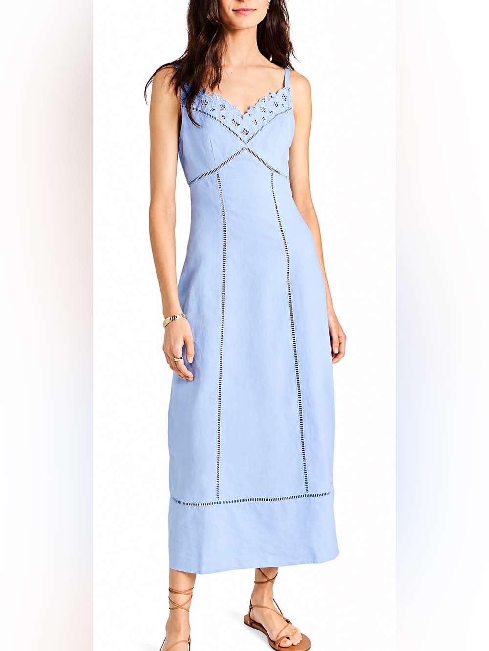 Madewell NWT Sweetheart linen blend midi dress, size 0